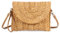 LHHMZ Damen Stroh Clutch Geldbörse Sommer Handtaschen Umhängetaschen aus gewebtem Stroh Strand Clutch Geldbörse