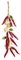 Peperoni-Knoblauchzopf Lebensmittel-Attrappe 62 cm künstliche Peperoni künstlicher Peperoni-Knoblauchzopf Deko Peperoni Deko Knoblauch