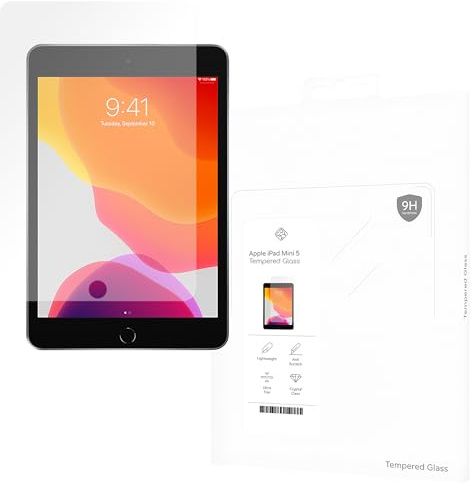 Cazy Protection d’Écran compatible avec iPad Mini 5 (2019) - Protection d’Écran en Verre pour Tablette