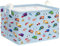 Clastyle Blau Fahrzeug LKW Junge Würfel Aufbewahrungskorb für Babyzimmer Bagger Auto Wasserdicht Rechteckig Stoff Regalkörbe Kleidung Spielzeug Kinder Aufbewahrungsbox, 36x26x23 cm