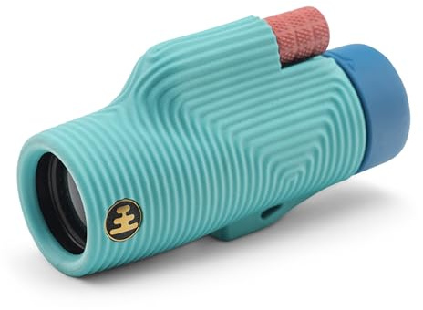 Nocs Provisions Zoom Tube 8x32 Monokular 8X Vergrößerung Teleskop Bak4 Prisma Breites Sichtfeld für Vogelbeobachtung, Rucksackreisen & Wildtierbeobachtung - Tahitiblau