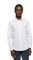 Polo Club Chemise Popelin à Manches Longues Blanc 100% Coton pour Hommes - Slim Fit