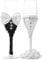 LUNLUN HOME Wedding Champagne Glasses Bride and Groom Champagne Flutes
