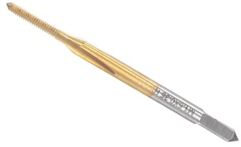 CoCud Gewindeschneider, M1.5 x 0.35 Gewindegröße, 3 gerade Nuten, Hochgeschwindigkeitsstahl Gewindeschneidwerkzeug zur Reparatur zum Gewindeschneiden von Edelstahl, Kupfer, Aluminium