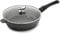 Pradel Excellence,Sauteuse en Fonte d'Aluminium Premium,Couvercle en Verre,Revêtement Anti-Adhésif Façon Pierre-Manche Amovible,Compatible Tous Feux dont Induction, Four,Lave Vaisselle,D28cm,Noir