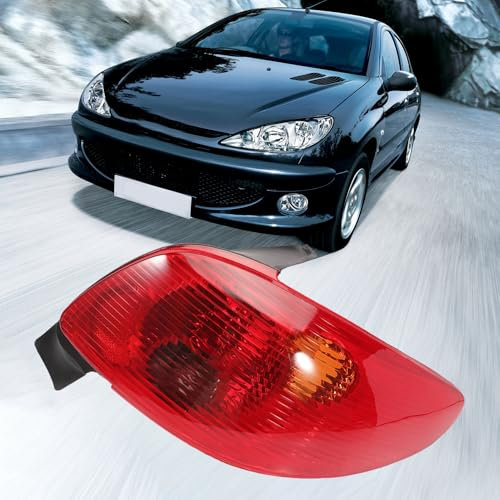 Taesayl Rückleuchte Rückleuchte Rechts Rückleuchte Beifahrerseite für 206 6351S0 Rot