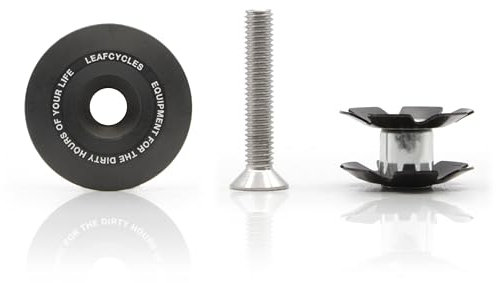 leafcycles ® Ahead Kappe, 1 1/8 Vorbaukappe aus Aluminium inkl. Schraube & Kralle, schwarz