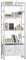 TREETALK 5 Tier Bookshelf,Tall Bookcase with 2 Fabric Drawers, Industrial Display Standing Shelf Units with 2 X-shape Frame, Storage Rack for Living Room,Bedroom, Home Office (White)