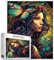 Fashion Woman Jigsaw Puzzles 1000 Pieces for Adults, Families (Girl,Wildflowers,Butterfly,Garden Flower) Pieces Fit Together Perfectly 19.7''x27.6''inch Sexy Girl Frameable Magic Puzzle Art Boho Gift