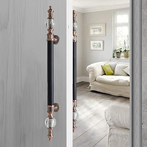 ntumLeap Door Pull and Flush Handle,Two Side Long Sliding Barn Door Handle Set Stainless Steel Pull Bar Handle Mounting Hardware Included (Brass 80cm/31.5in) (Brass 120cm/47.2in)