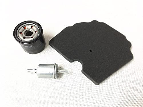 Kit filtro olio + filtro aria + filtro carburante/filtro compatibile con Bene-lli TRK502 TRK502X / TRK 502 502X
