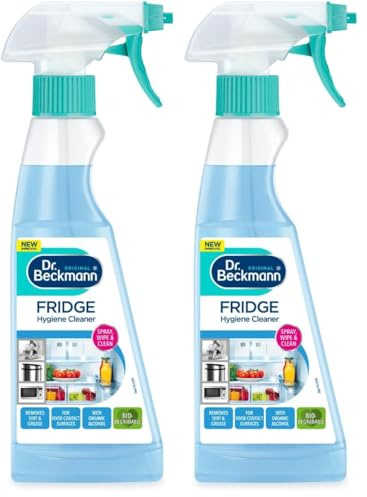 Dr. Beckmann Fridge Hygiene Cleaner, Neutralises Odours, 250ml, Pack of 2 | Spray, Wipe & Clean