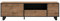 möbelando Lowboard >SEWILL< im Industrial-Stil, Colonial Eiche Dekor, Schwarz, TV Möbel mit Schubladen, Stauraum und offenen Fächern, Stellmaß ca. 180,8x52,8x42cm (BxHxT).