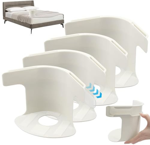 Nokwocy Supports de Draps, Draps-Housses-Lot de 4 Tendeurs de Drap de Lit, avec Bandes de Fermeture, Antidérapantes, pour Maintenir Les Draps de Lit Fermes et Tendus Supports de Draps, Draps-Housses