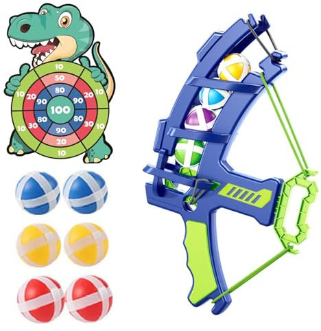 Darts Board for Kids 8+, Safe Kids Darts Board Set with 6 Sticky Balls, Educational Dinosaur Shooting Game for Boys and Girls Easter Birthday Gifts.