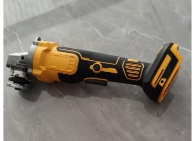 Smerigliatrice angolare a batteria compatibile con batteria Dewalt da 20 V (senza batteria), 650 W, 125 mm, smerigliatrice angolare senza spazzole con 2 dischi abrasivi, 2 dischi da taglio, 2 dischi