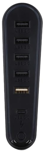 Hub USB pour PS5 Pro/Slim, 6 ports avec RVB élégant, solutions de charge efficaces