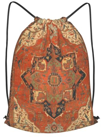 asbwuo Flying Carpet Ride Outdoor Leisure Drawstring Backpack, Lightweight Waterproof Sports Bag For Men & Women – Gym, Yoga, Travel