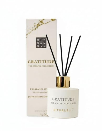Rituals The Soulful Collection Gratitude Duftstäbchen - Pfirsichblüte & Lavendel - Raumduft mit Vanille & Moschus - Fragrance Sticks 50ml - Luxus Raumduft bis zu 5 Monate
