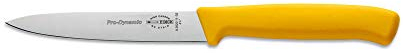 F. DICK ProDynamic Küchenmesser (Klingenlänge 11 cm, gelb, Kochmesser für kleine Schneidaufgaben, Klinge X55CrMo14 Stahl, Härte 56° HRC) 82620112-02
