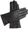 Downholme Touchscreen-Lederhandschuhe mit Innenfutter aus Kaschmir für Damen (Schwarz, S)