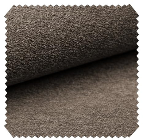 novely® MOERS feiner Bouclé Polsterstoff Möbelstoff außergewöhnliche Optik | Meterware | 1lfm (04 Braun)