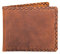 hecho. Geldbörse Carlos (Dark Wood) für Karten und Scheine - Handgefertigt, Leder & Fair-Trade (Portemonnaie, Brieftasche)