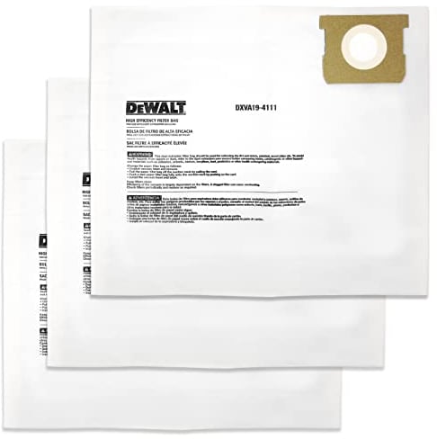DEWALT DXVA19-4111 Fine Dust Bag Fits for 6-10 Gallon DEWALT Wet/Dry Vacuum