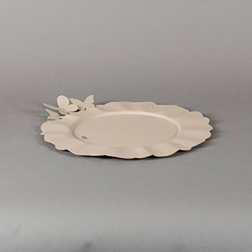 Bajo Plato Butterflly Beige