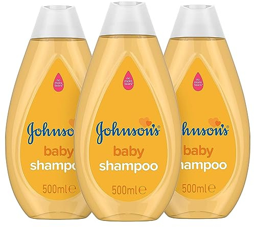 Johnson's Baby Shampoo Multipack - Gentle and Mild Everyday Use - PH Balanced Delicate Skin, 3 X 500 Ml