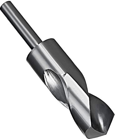 Utoolmart Bohrer mit reduziertem Schaft, HSS 6542, Schwarzoxid mit 1,27 cm geradem Schaft, 32 mm
