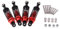freneci 4 er Pack Stoßdämpfer Öldruckstoßdämpfer für WPL 1/16 RC Auto - Rot, 55 mm
