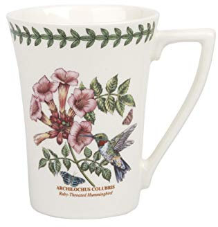Portmeirion Botanic Garden Birds Mandarin Mug 0.28 L Ruby Hummingbird