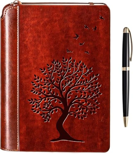 SETTINI® Vegan Leather Journal Gift Set with Pen 192 Pages, Tree of Life