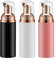Lot de 3 flacons à pompe à mousse vides de 60 ml pour savon pour les mains, nettoyant pour cils, shampooing (60 ml, or rose et noir, blanc, rose