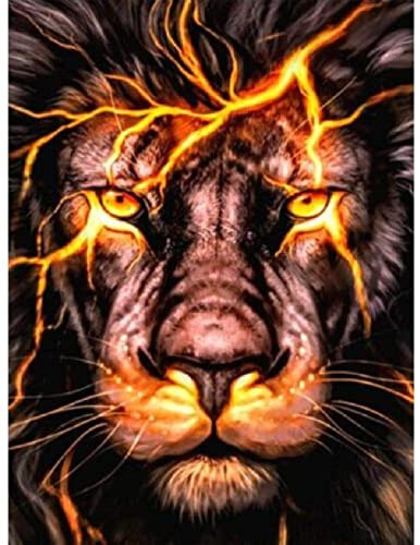 Puzzle 5000 Teile Schwarzgoldener Löwe Klassische Puzzle Erwachsene Puzzle DIY Kit Holzspielzeug Einzigartiges Geschenk Moderne Wohnkultur