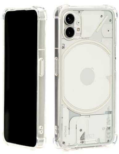 JProtect für Nothing Phone 1 Hülle Transparent (TOP Schutz) – Stoßsichere Bumper Case Shockproof – Handyhülle Nothing Phone 1 Schutzhülle Durchsichtig