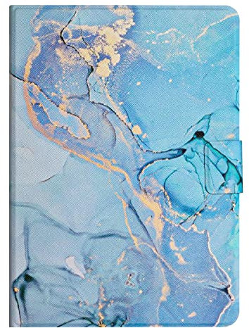 Case pour iPad Mini 6th Generation Coque Cuir,PU Leather Antichoc Protective Case Ultra-Fin Étui avec Fente Carte Support Magnétique Tablette Housse pour iPad Mini 6th Generation 2021, A2568,Bleu