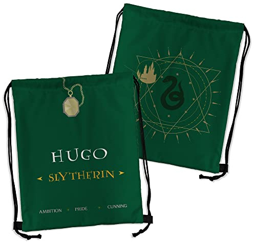 LolaPix Sackrucksack für Mädchen. Personalisiertes Namensgeschenk. String-Rucksack. Mehrere Modelle. Slytherins