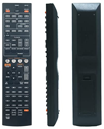 VINABTY RAV491 ZF30320 Fernbedienung ersetzen Passend für Yamaha AV Receivers HTR-4066 RX-V475 RX-V575 YHT-399U HTR-5063 RX-V467 RX-V367 RX-V371 RX-465BL YHT-494BL RX-V565BL YHT-397BL