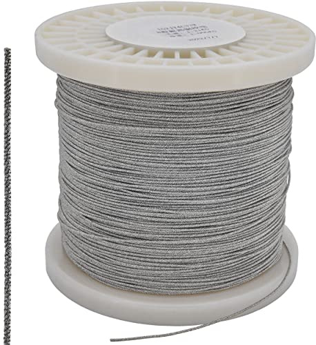 Recambo Silber Kabel gedrillt - Draht mit 10 Litzen/Strängen - Durchmesser 1mm - Lautsprecher Subwoofer Membran Reparatur - Voice coil wire - 1 Meter