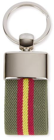 MIBANDERA Llavero Bandera de España. Llaveros Hombre Mujer Bandera España Coche Moto. (Verde Militar)