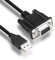 MEIRIYFA Cable adaptador serie USB a RS-232 DB9 hembra, USB 2.0 macho a RS232 hembra DB9 (9 pines), cable convertidor serie (1,5 m)