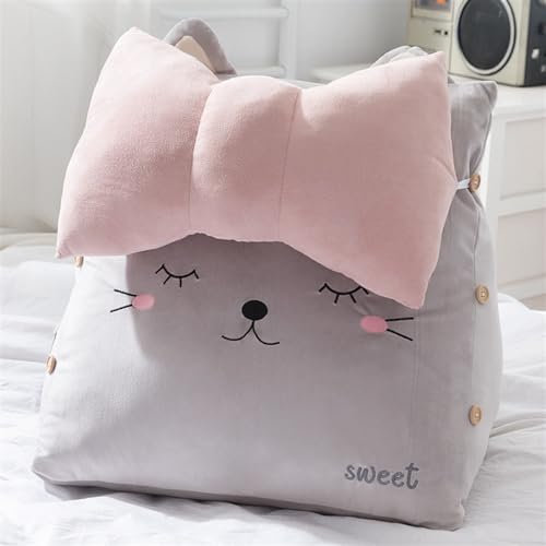KV-OOGG Wedge Reading Pillow, Large Triangular Back Support Headboard Cushion For Bedroom, Thick Soft Sofas Chairs Lumbar Pillow, Long Bolster Body Support Cushion, Suitable For Sofa Dormitory Bedroom