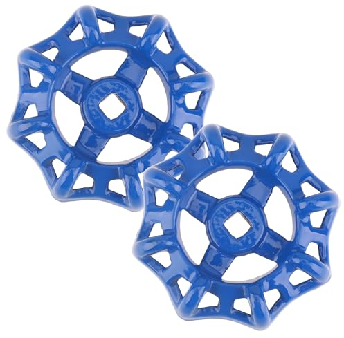 Metall Ventil 2 Stück Ventil Handrad 6 x 6 mm Wasserrohr Kugelhahn Ventil Eisen Kugelhahn Ventil Wasserhahn Griff Ventil Blau Ventil Absperrventil Ersatz Handrad