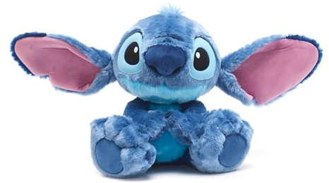 Disney Store Offizielles Stitch Big Feet Kuscheltier, Lilo & Stitch, 44 cm, Kleiner Kuscheliger Alien als Plüschfigur für Kinder, Geeignet Ab 0 Jahren