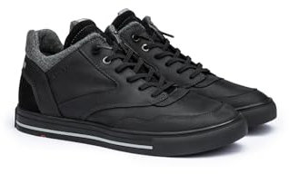 LLOYD Herren Schnürschuhe Ellison, Männer Low-Top Sneaker, lose Einlage,Halbschuhe,Freizeit,sportlich,Schnuerschuhe,Schnuerer, Black, 40 EU / 6.5 UK