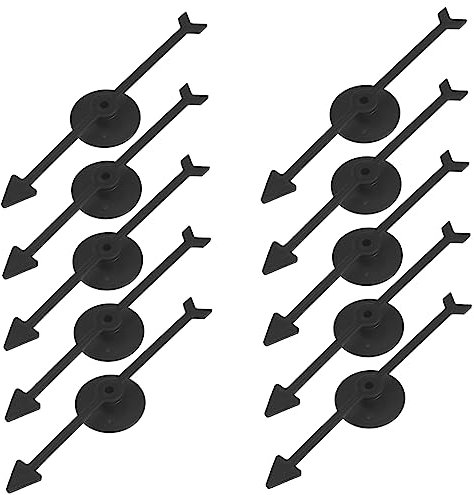 TOYANDONA Zubehör Brettspiele 20 STK Zifferblattzeiger Plastikenten Bastelkasten Spielwaren Toy Gewinnspiel Preistafel- Party-radspinner Planke Aus Kunststoff Exquisite Drehteller Black