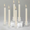 YSWOVUO 12er Set Kerzenhalter Glas, Kerzenständer Stabkerzen, Transparent Stabkerzenhalter für Dekoration Hochzeit Tischdeko Weihnachten Advent Wohnzimmer Party Esstisch Vintage Deko