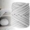 Armstricken Wolle, 500g/25m Sperrige Armstricken Wolle Chunky Yarn Schlauchgarn Häkelwolle Grob Gestrickte Kuscheldecke Chunky Wolle zum Handstricken Armstricken Isländische Wolle für Anfänger (Grau)